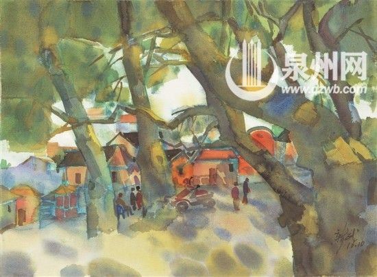 《土坑榕荫》 作者 杨新武