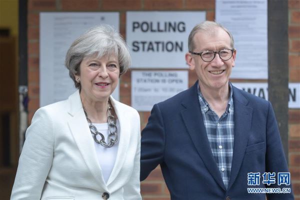 （国际）（2）英国首相特雷莎·梅为大选投票